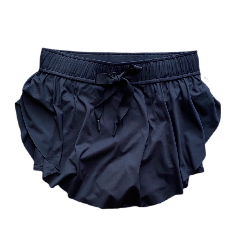 Free People Black Skorts with Bow Detail